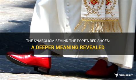 the pope's shoes|red shoes symbolism.